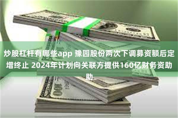 炒股杠杆有哪些app 豫园股份两次下调募资额后定增终止 2024年计划向关联方提供160亿财务资助