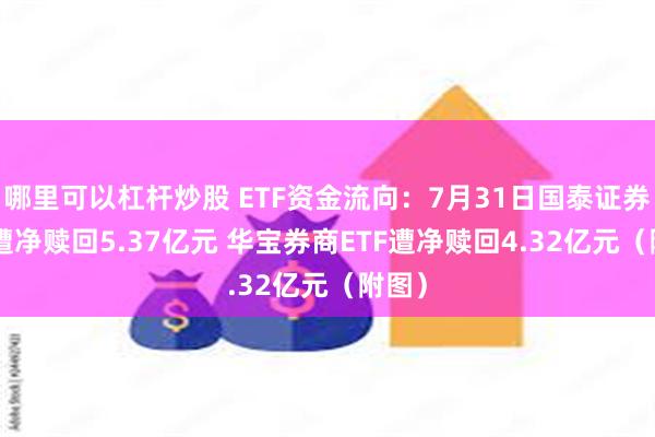 哪里可以杠杆炒股 ETF资金流向：7月31日国泰证券ETF遭净赎回5.37亿元 华宝券商ETF遭净赎回4.32亿元（附图）