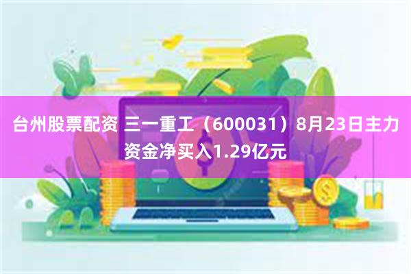 台州股票配资 三一重工（600031）8月23日主力资金净买入1.29亿元