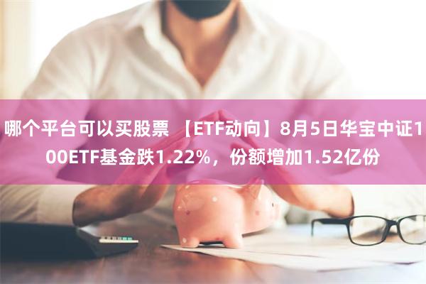 哪个平台可以买股票 【ETF动向】8月5日华宝中证100ETF基金跌1.22%，份额增加1.52亿份