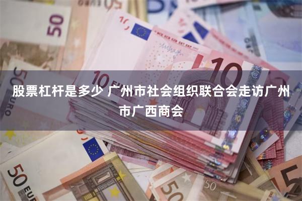 股票杠杆是多少 广州市社会组织联合会走访广州市广西商会